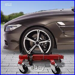 USA Pro Go Under Car Jack Lift Heavy Duty Hydraulic Car Dolly Set 4pc 1500LBS