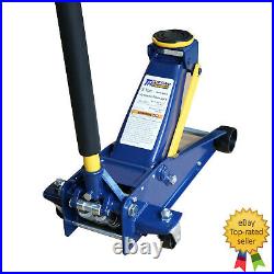 US 3 Ton Steel Heavy Duty Floor Jack with Rapid Pump Garage Shop Home Lifting