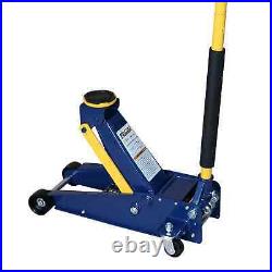 US 3 Ton Steel Heavy Duty Floor Jack with Rapid Pump Garage Shop Home Lifting