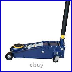 US 3 Ton Steel Heavy Duty Floor Jack with Rapid Pump Garage Shop Home Lifting