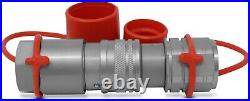Universal 1/2 NPT Quick Disconnect Coupler Set for Heavy-Duty Hydraulic Systems
