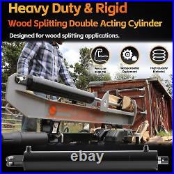Universal Heavy Duty Log Splitter Hydraulic Cylinder 4x24 Stroke, Double Acting