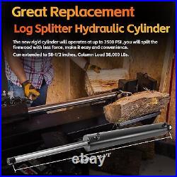 Universal Heavy Duty Log Splitter Hydraulic Cylinder 4x24 Stroke, Double Acting