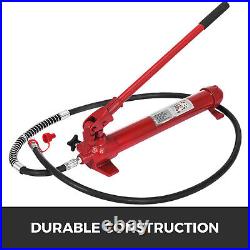 VEVOR 10 Ton Porta Power Hydraulic Jack Body Frame Repair Kit 2m Hose Lift Ram