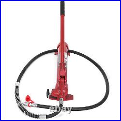 VEVOR 10 Ton Porta Power Hydraulic Jack Body Frame Repair Kit 2m Hose Lift Ram