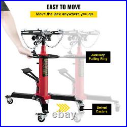 VEVOR 1100 LBS 2 Stage Hydraulic Transmission Jack with360°Swivel Wheel Lift Hoist