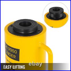 VEVOR 30 Ton Hollow Hydraulic Cylinder 2in Stroke 50mm Single Acting Low Height