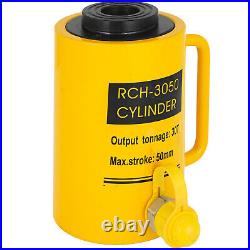 VEVOR 30 Ton Hollow Hydraulic Cylinder 2in Stroke 50mm Single Acting Low Height