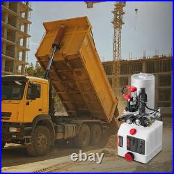 VEVOR 3 Quart Hydraulic Power Unit DC 12V Double Acting Hydraulic Pump