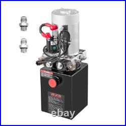 VEVOR 4 Quart Hydraulic Power Unit DC 12V Double Acting Hydraulic Pump Black