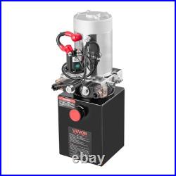 VEVOR 4 Quart Hydraulic Power Unit DC 12V Double Acting Hydraulic Pump Black VEVOR 4 Quart Hydraulic Power Unit DC 12V Double Acting Hydraulic Pump Black