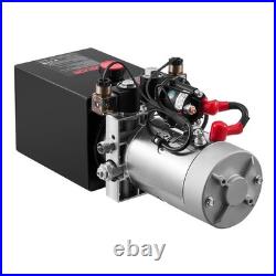 VEVOR 4 Quart Hydraulic Power Unit DC 12V Double Acting Hydraulic Pump Black VEVOR 4 Quart Hydraulic Power Unit DC 12V Double Acting Hydraulic Pump Black