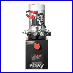 VEVOR 4 Quart Hydraulic Power Unit DC 12V Double Acting Hydraulic Pump Black