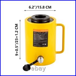 VEVOR 60 Ton 50mm / 4in Stroke Hollow Plunger Hydraulic Cylinder Jack