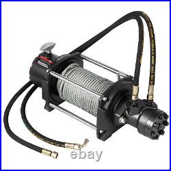 VEVOR Hydraulic Winch Anchor Winch 15000lbs Steel Cable Drive Winch for Towing