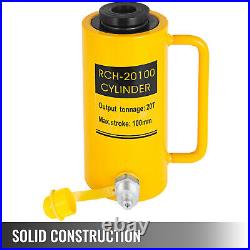 VEVOR RCH20100 20 Ton Hollow Hydraulic Cylinder Jack 4 100mm Working Stroke