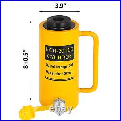 VEVOR RCH20100 20 Ton Hollow Hydraulic Cylinder Jack 4 100mm Working Stroke