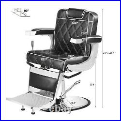 Vintage All Purpose Hydraulic Barber Chair HeavyDuty Recline Salon BeautyStyling