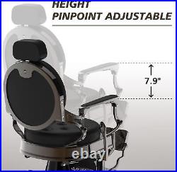 Vintage Barber Chair All Purpose Heavy Duty Hydraulic Recline Salon Beauty Chair