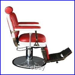 Vintage Barber Chair Heavy Duty Barber Chairs Hydraulic Reclining Salon Chair