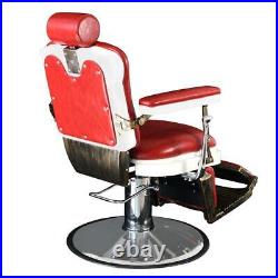 Vintage Barber Chair Heavy Duty Barber Chairs Hydraulic Reclining Salon Chair