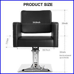 Vintage Heavy Duty All Purpose Hydraulic Barber Chair Beauty Salon Styling Black