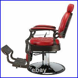 Vintage Heavy Duty Hydraulic Barber Chair, Adjustable Beauty Salon Spa Chair