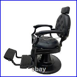 Vintage Heavy Duty Hydraulic Barber Chairs Reclining Salon Beauty Hair Stylings