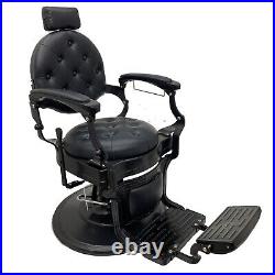 Vintage Heavy Duty Hydraulic Barber Chairs Reclining Salon Beauty Hair Stylings