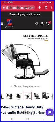 Vintage Heavy Duty Hydraulic Reclining Barber Chair