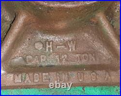 Vintage Hein-Werner Heavy Duty Truck Lift Tool Hydraulic Bottle Jack 12 TON USA Vintage Hein-Werner Heavy Duty Truck Lift Tool Hydraulic Bottle Jack 12 TON USA