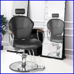 Vintage Hydraulic Reclining Salon Barber Chair Beauty Hair Styling Heavy Duty