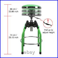 WORKPRO Heavy Duty Adjustable Hydraulic Shop Stool Green Swivel Rotate Chair US