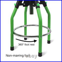 WORKPRO Heavy Duty Adjustable Hydraulic Shop Stool Green Swivel Rotate Chair US