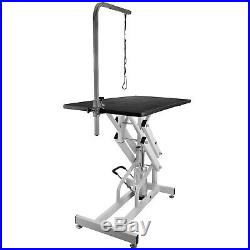 Z-Lift Hydraulic Dog Pet Grooming Table Portable Adjustable Arm & Noose Make up