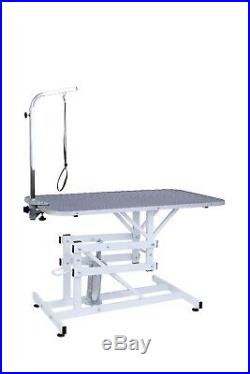 Z-Lift Hydraulic Pet Grooming Table WithAdjustable Arm Noose for Dog and Cat