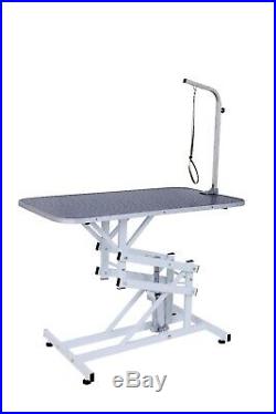 Z-Lift Hydraulic Pet Grooming Table WithAdjustable Arm Noose for Dog and Cat